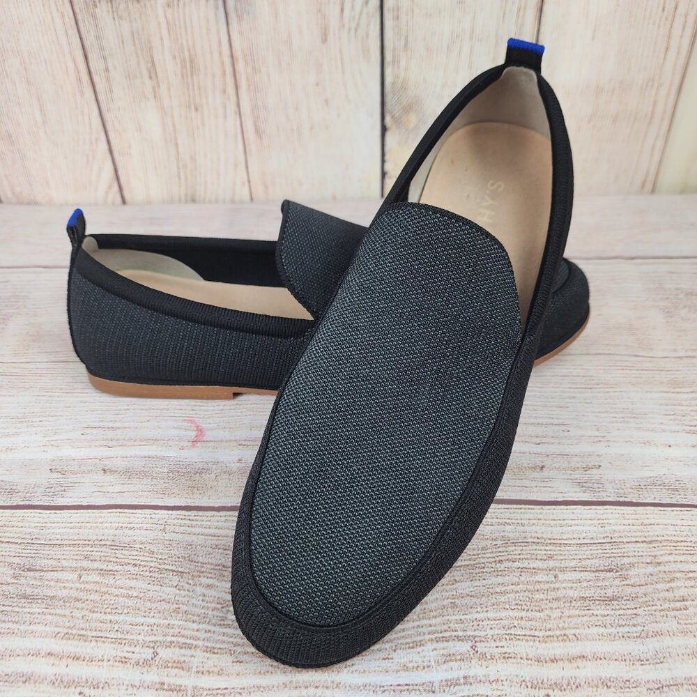 Rothys Mens The Ravello Loafer Black Knit Slip On Size 12.5 Comfort Casual